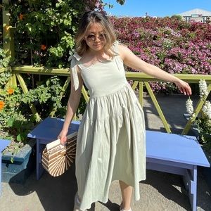 Pastel green dress